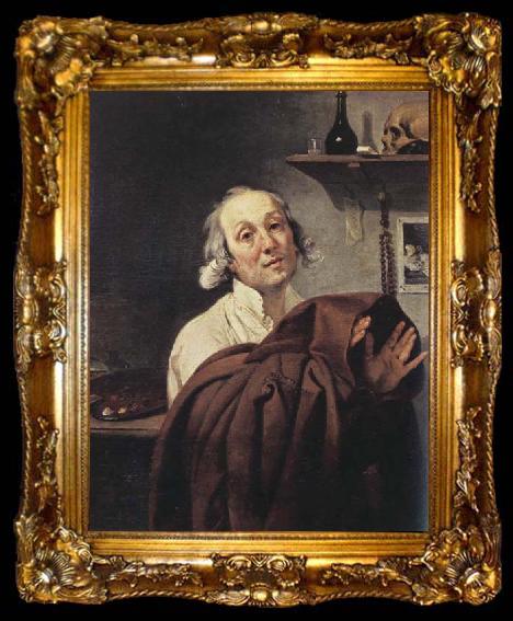 framed  Johann Zoffany Self-Portrait as a Monk, ta009-2